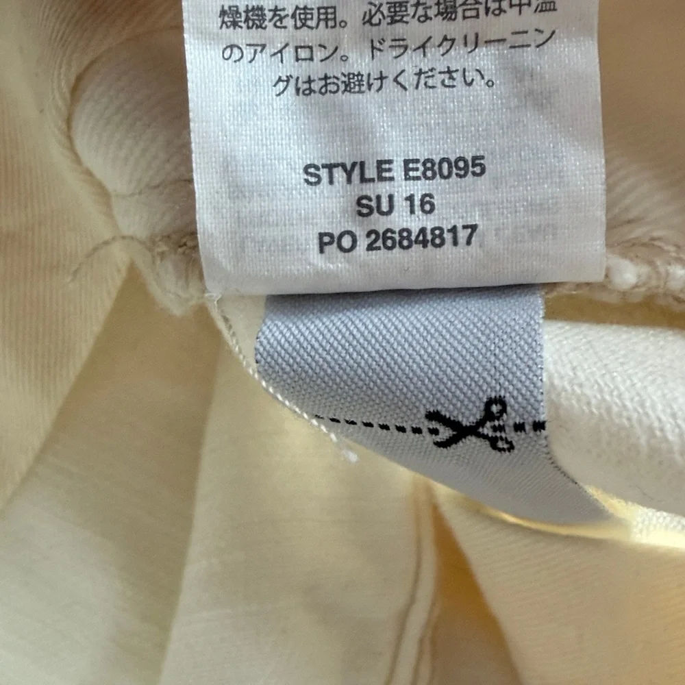 NWT J.Crew 770 Straight-fit jean in rinsed white size 34x32